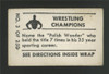 1948 Topps Magic Stanuslous Zbyszko Wrestling Champions #3 VG