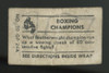 1948 Topps Magic Willie Pep Boxing Champions #20 Poor