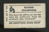 1948 Topps Magic Jack Johnson Boxing Champions #6 Good
