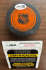 Tony Leswick Signed Autographed Red Wings Puck JSA Cert