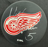 Nicklas Lidstrom Signed Autographed Puck JSA Cert *590
