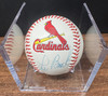 Lou Brock Signed Autographed Baseball Cardinals Logo JSA
