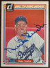1983 Donruss Duke Snider HoF Heroes #14 Signed Autographed JSA