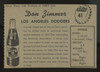 1958 Hires Root Beer Don Zimmer No Tab #41 VG/EX
