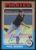 2025 Topps Heritage Paul Skenes RC Real One Auto #ROA-PS