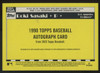 2025 Topps Update Roki Sasaki RC 1990 Auto /99 #90AU-RSA