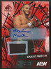 2025 Upper Deck AEW SP Game Used Darius Martin Red Patch Auto /35 #29