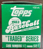 1983 Topps Traded Baseball Set (132) Opened NM/MT-MT