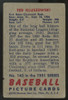 1951 Bowman Ted Kluszewski #143 Poor