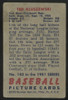 1951 Bowman Ted Kluszewski #143 Poor "A"