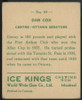 1933 World Wide Gum Dan Cox Ice Kings #69 VG/EX