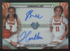 2024-25 Bowman's Best U Jordan Lee/Justice Carlton White Dual Auto Refractor /25