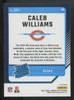 2024 Panini Donruss Optic Caleb Williams RC Rated Rookie Purple Shock #201
