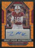 2023 Panini Prizm Draft Tanner McKee Orange Wave Auto /5 #DPA-TAM