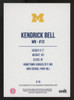 2025 Onit University Of Michigan Kendrick Bell Blue Auto #S-13
