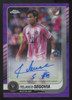 2025 Topps Chrome MLS Telasco Segovia RC Purple Wave Auto /75 #CA-TS
