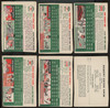 1954 Sports Illustrated Topps Baseball Paper Hand Cut Lot Of 18