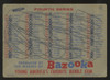 1957 Topps Third/Fourth Series Baseball Bazooka Checklist Poor (Marked)