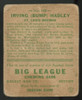 1933 Goudey Irving "Bump" Hadley Big League Gum #140 Poor