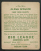 1933 Goudey Glenn Spencer Big League Gum #84 G/VG