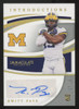 2021 Immaculate Collegiate Kwitty Paye RC Gold Introductions Auto /10 #IMI-KP