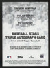 2025 Topps Series Two Hoffman/Cease/Darvish Black Baseball Stars Triple Auto /10