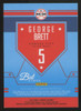 2016 Panini Donruss George Brett Bat King Studio Series Relic Patch /25 #BK-GB