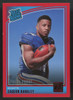2018 Panini Donruss Saquon Barkley RC Rated Rookie Red Press Proof #306