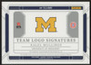 2025 National Treasures Collegiate Kalel Mullings RC Team Logo Auto /75 #TLS-KMS