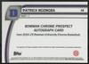 2024-25 Bowman Chrome U Patrick Ngongba 1st Black & White Stealth Auto /48 #58