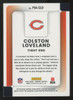 2025 Panini Donruss Colston Loveland RC Prime Phenom Patch Auto RPA /49 #PJA-CLD