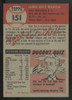 1953 Topps Hoyt Wilhelm #151 VG/EX