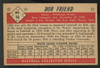 1953 Bowman Chrome Bob Friend #16 EX