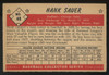1953 Bowman Color Hank Sauer #48 VG/EX