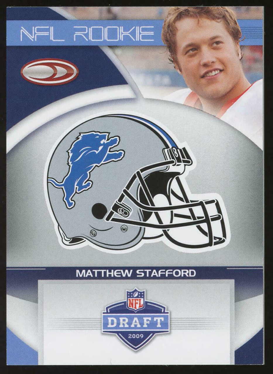 2009 Donruss NFL Draft Helmets Matthew Stafford RC #DRAFT-MS - Legends Fan  Shop
