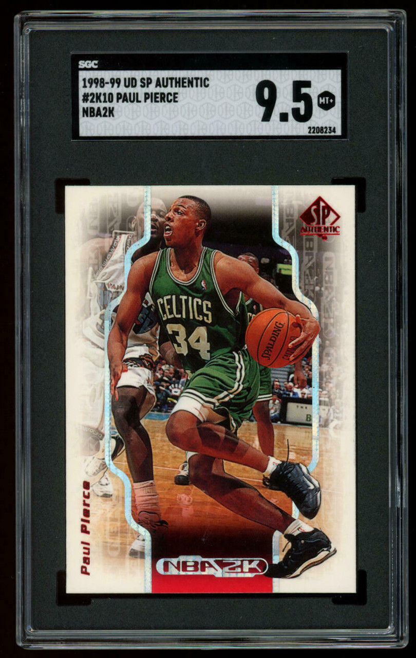 1998-99 UD SP Authentic Paul Pierce NBA2K RC #2K10 SGC 9.5 MT+