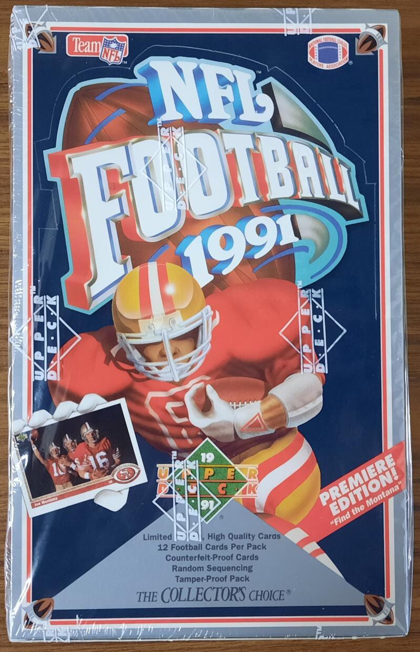 1990 FLEER PREMIERE EDITION FOOTBALL BOX W/ 36 SEALED PACKS 