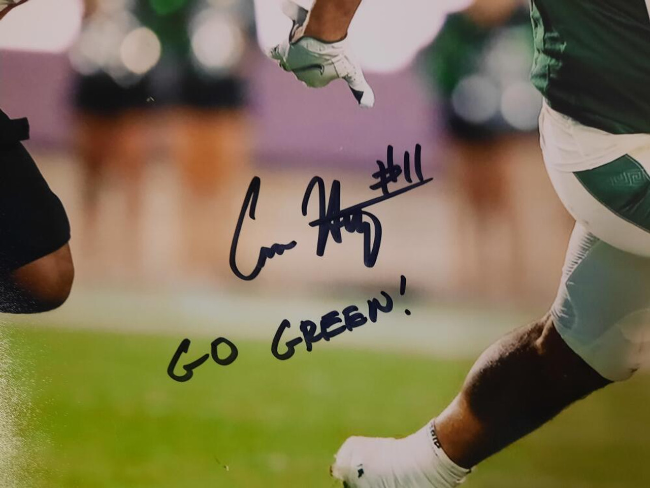 Connor Heyward Michigan State Autographed 8x10 Photo (Catching)