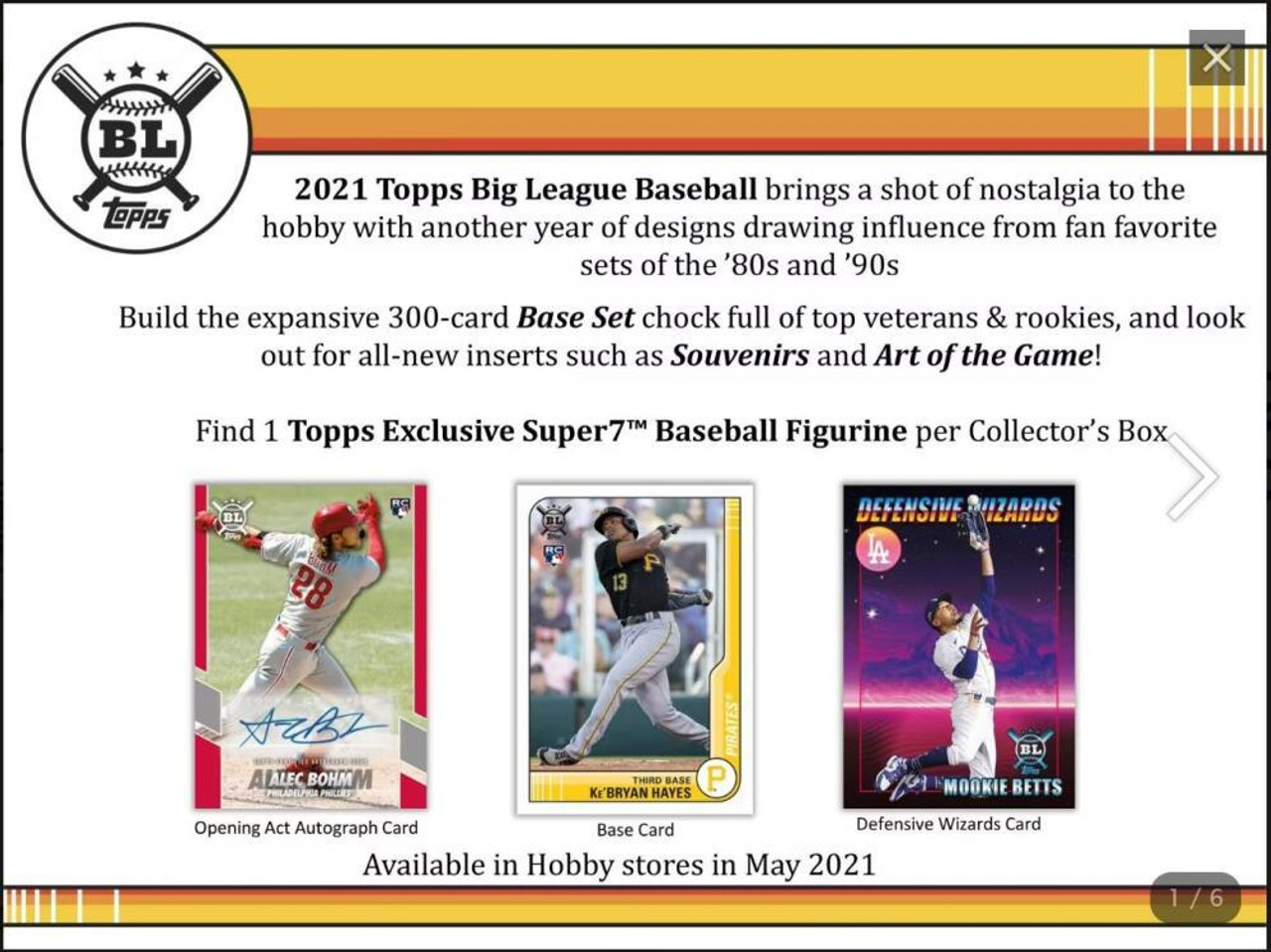 2021 Topps Big League Baseball Checklist, Details, Boxes, Review