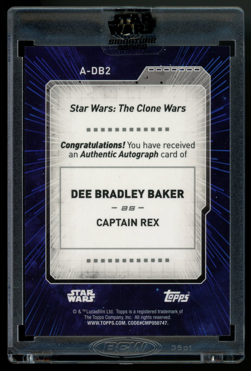 2022 Topps Star Wars Signature Series Dee Bradley Baker Captain