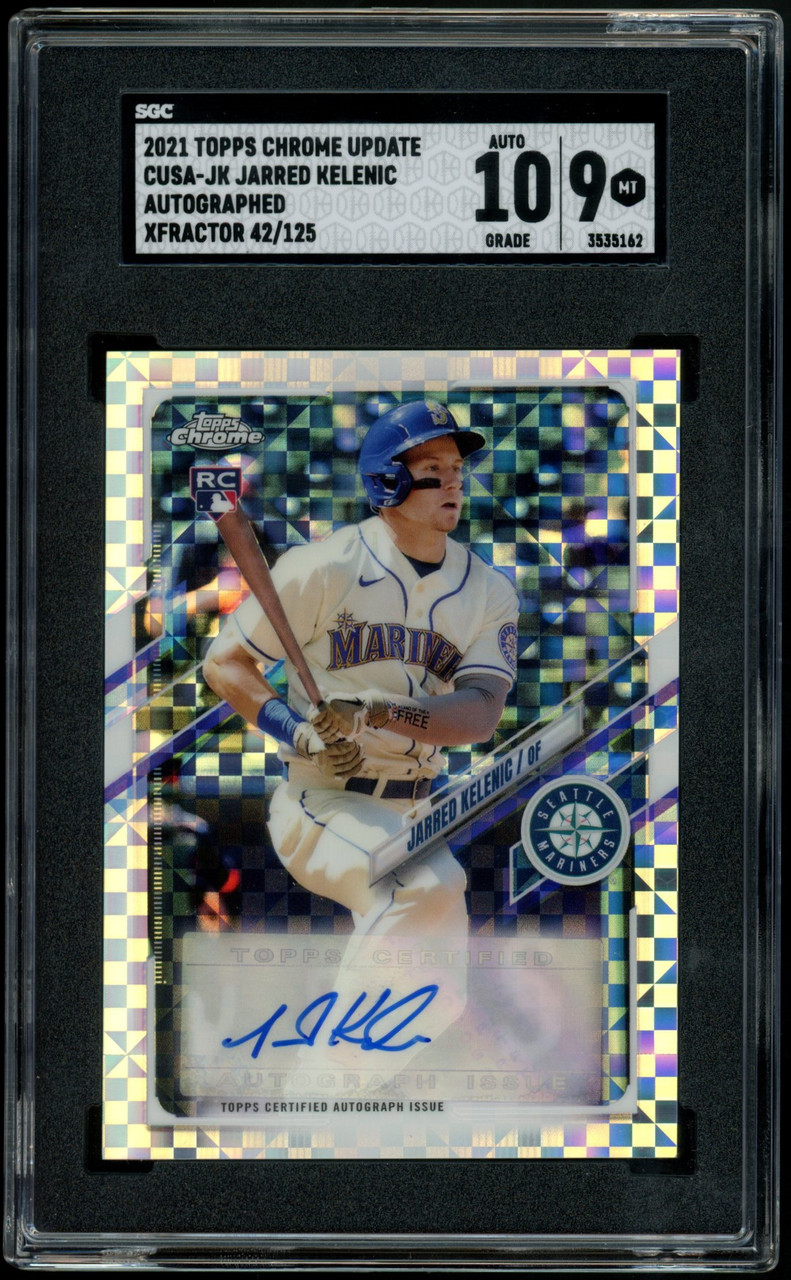 2021 Topps Chrome Jarred Kelenic RC Auto XFractor /125 #CUSA-JK ...