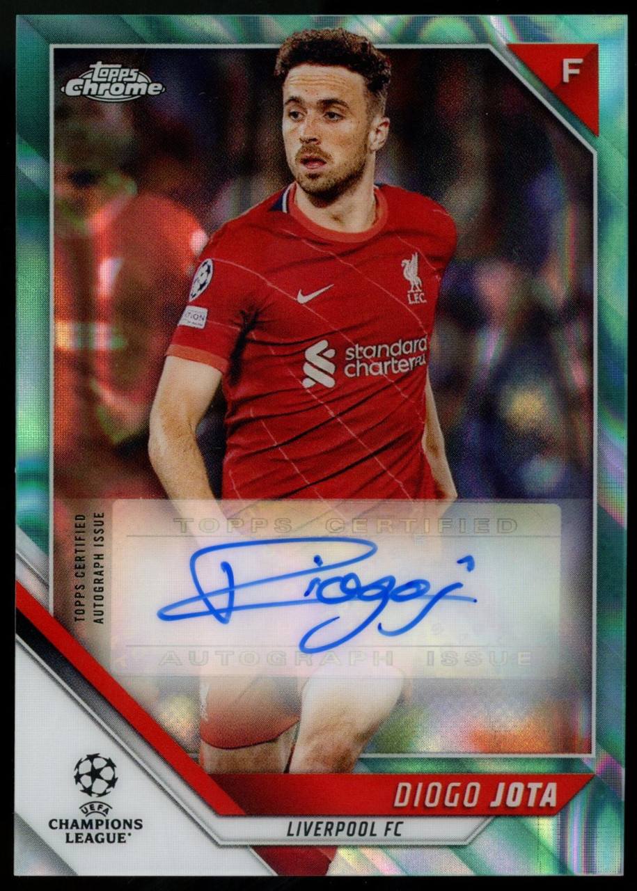 2021-22 Topps Chrome UEFA Diogo Jota Auto Aqua Lava #CA-DJ