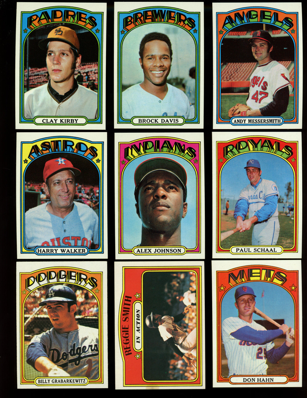 1972 Topps Baseball Complete Set 1-656 (Not Including Hi #'s) 44 PSA 7s