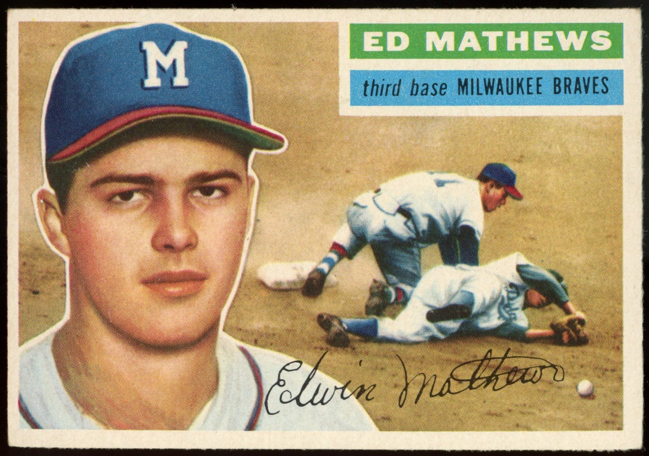 1961 Topps Eddie Mathews Milwaukee Braves #120 Baseball Card
