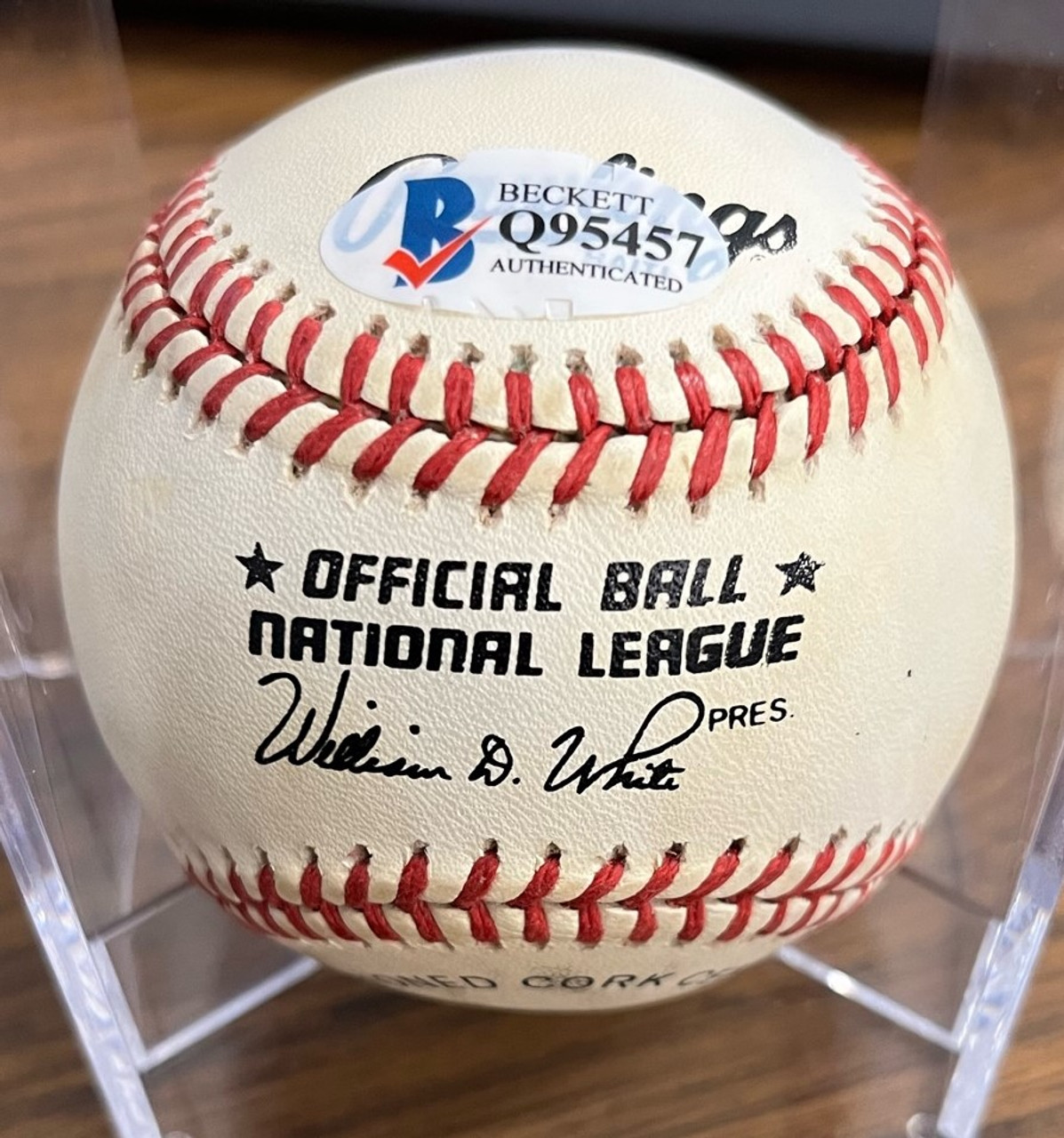 Willie Mays Autographed Official National League Baseball - JSA