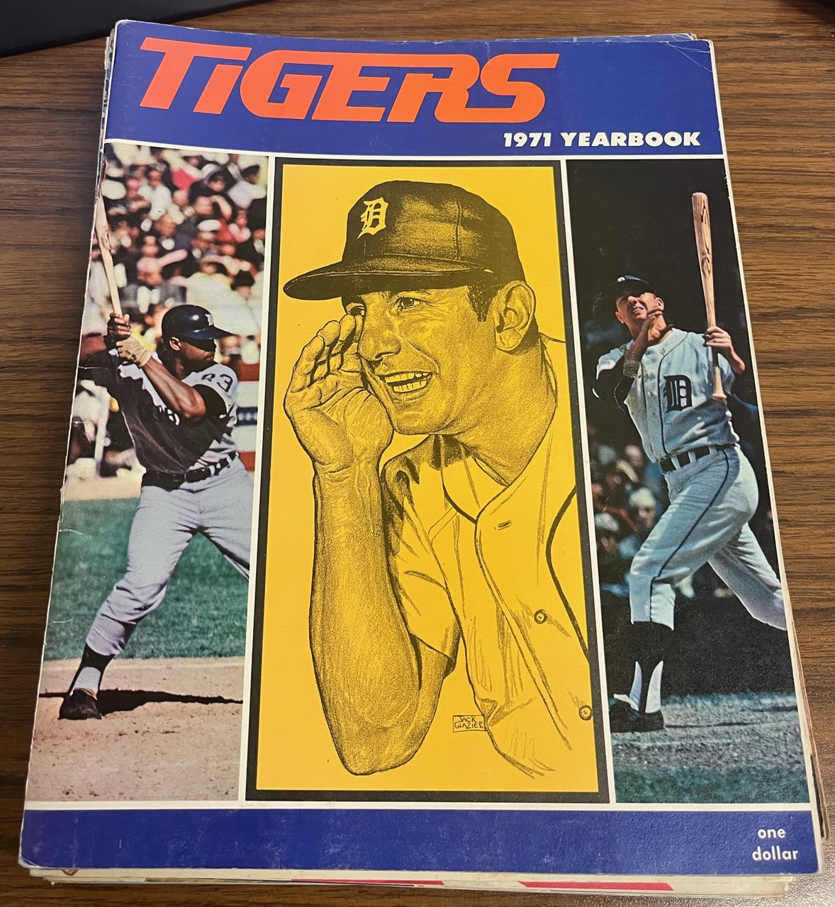 1957 DETROIT TIGERS YEARBOOK WITH OFFICIAL RECORDS OF ALL TIGER PLAYERS