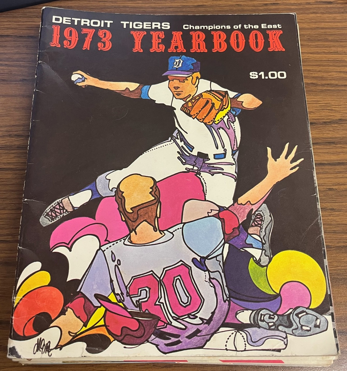 1957 DETROIT TIGERS YEARBOOK WITH OFFICIAL RECORDS OF ALL TIGER PLAYERS