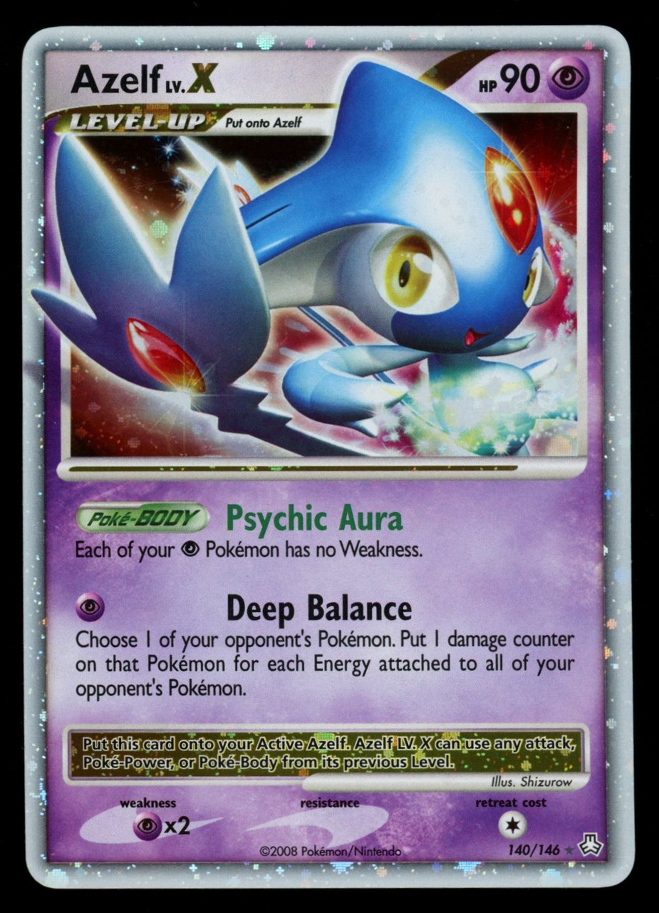 Pokemon Azelf Lv. X Legends Awakened Holo #140/146