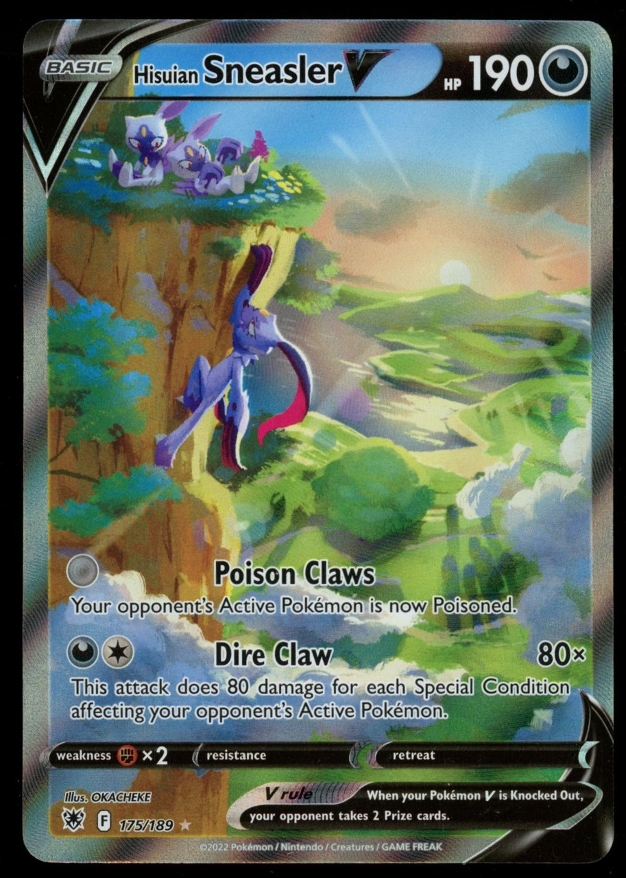 Pokemon Hisuian Sneasler V Astral Radiance Alt Full Art 175/189 (B