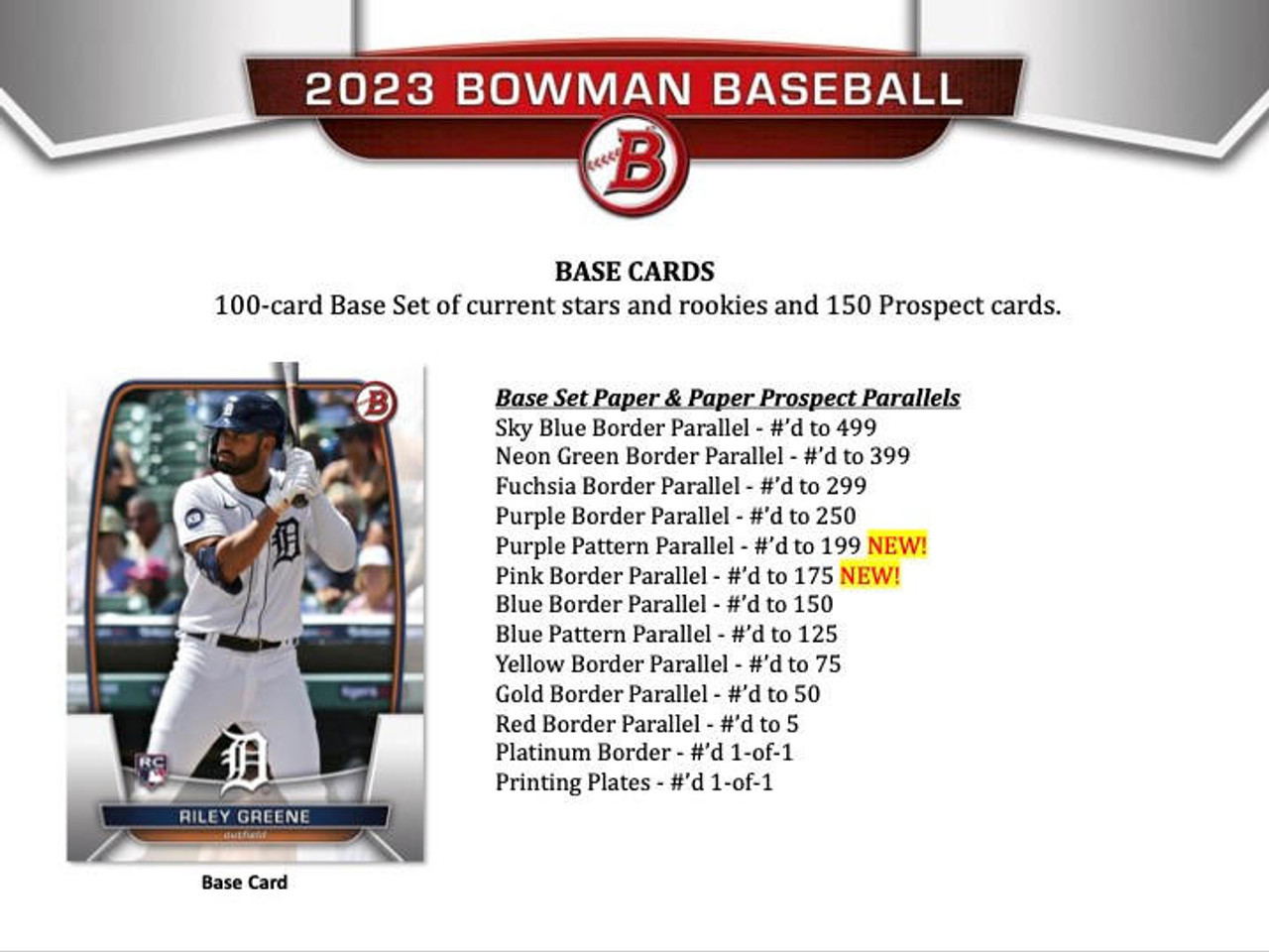 2023 Bowman Baseball Jumbo Hobby Box